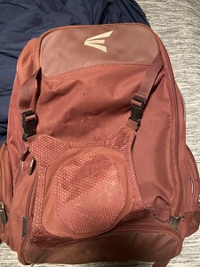 maroon bat bag