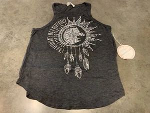 MoonChild Womans Tank Top Shirt Size Small Gray Dreamcatcher NWT - Picture 1 of 6