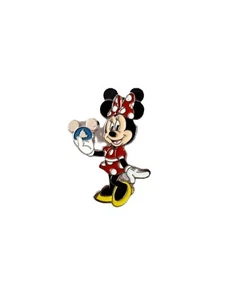 Disney Minnie Mouse Holding Blue Ears Hat Pin - Picture 1 of 2