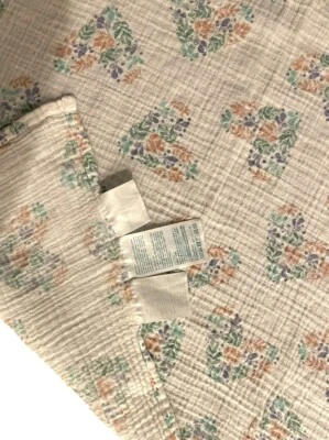 Aden + Anais Muslin Swaddle Blanket Floral Flowers Hearts Soft Baby Girl Infant - Image 1 of 4