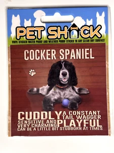 PET SHACK - "COCKER SPANIEL" - VINYL STICKER - DOG/PUPPY – SAME DAY UK POSTAGE - Picture 1 of 2
