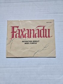 FAXANADU NES MANUAL ONLY!