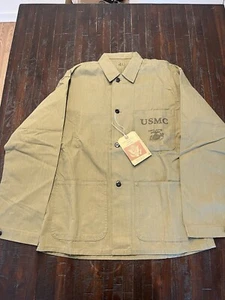 Bronson MFG 1940s USMC P-41 HBT Utility Jacket Reproduction - 40 New With Tags - Picture 1 of 13