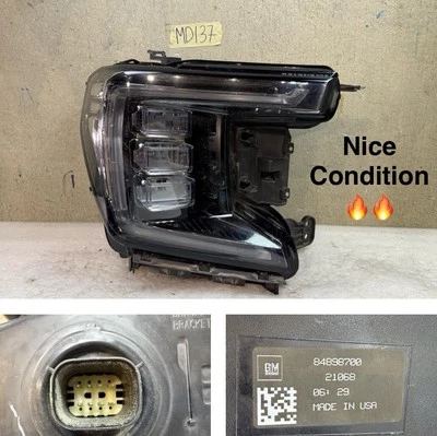 Faros LED pasajero derecho GMC Yukon XL SLE SLT 2021 2022 2023 FABRICANTE DE EQUIPOS ORIGINALES Foto 1 de 4