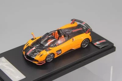 LCD 1/64 比例 Pagani Huayra BC 橙色压铸汽车模型玩具礼物 全新带盒 — 第 1/4 张图片