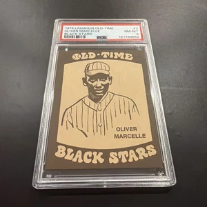 1974 Laughlin Old Time Black Stars Oliver Marcelle #3 PSA 8 NM-MT SET BREAK - Picture 1 of 2