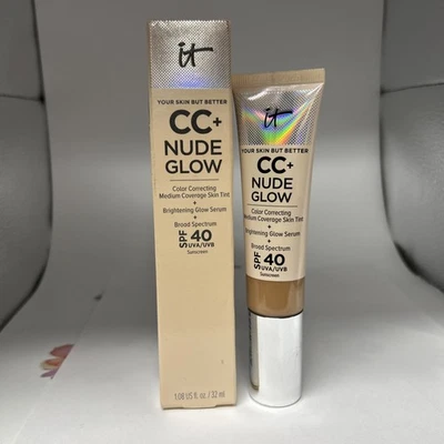 It Cosmetics CC+ Nude Glow Cream Foundation - TAN RICH - Full Size-exp. 6/25 - Image 1 of 2