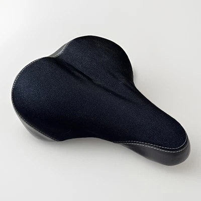 EUC Schwinn WIDE BLACK COMFORT Midway Cruise BICYCLE SEAT/SADDLE Soft Foam - Image 1 of 4