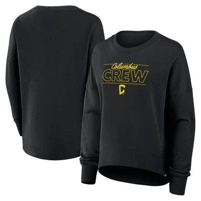 Women's Fanatics Black Columbus Crew Oversized Captain Arm Band Pullover - Image 1 of 4