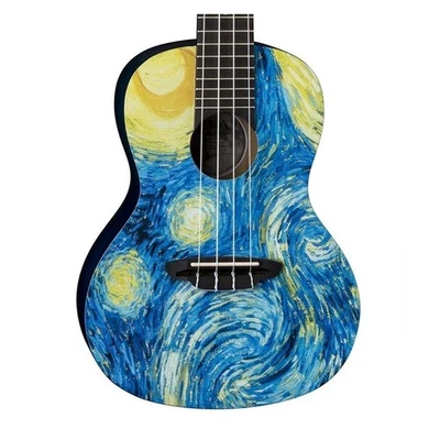 Luna Uke Starry Night Concert Ukulele with Gig Bag - Image 1 of 2