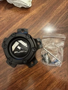 Fuel Matte Black Wheel Center Hub Cap 4-5/8"OD 2"H Snap-In Closed-End 1004-44MB - Picture 1 of 3