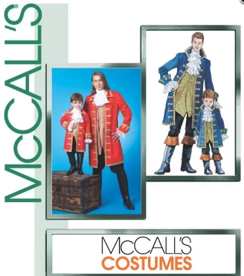 Pirate Costume Sewing Pattern U-Pick Size Boys 3-6 Men's S-L McCall's 4626 OOP - Image 1 of 2
