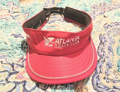 Mizuno Atlanta Track Club Visera Sombrero Adulto Rojo Miembro Correr Equipo para Correr  Foto 1 de 4