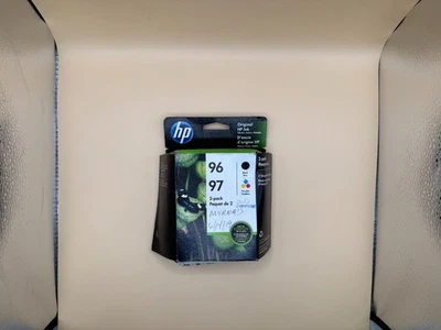 PAQUETE COMBINADO CARTUCHO TINTA TRICOLOR ORIGINAL HP 96 NEGRO + 97 C9353FN Foto 1 de 4