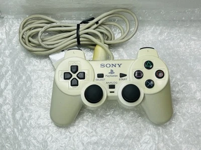 SONY PlayStation 2 PS2 PS1 DualShock 2 Controller WHITE SCPH-10010 TESTED OEM - Image 1 of 4