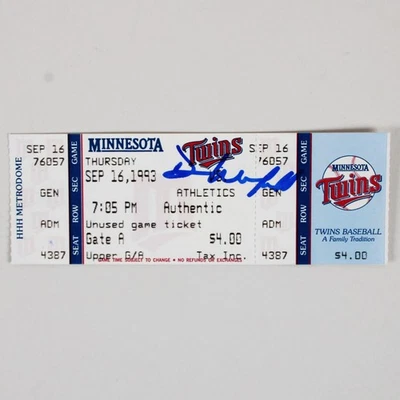 Dave Winfield Signed Ticket 3000th Hit Twins - COA JSA - Image 1 of 3