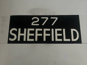 277 SHEFFIELD - Doncaster April 1975 Bus Destination Blind 30” - Picture 1 of 16
