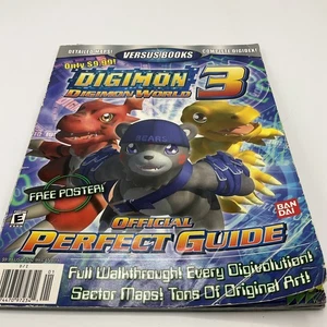 DIGIMON WORLD 3 Versus Books OFFICIAL PERFECT GUIDE Versus  With Poster Damage - Imagen 1 de 8