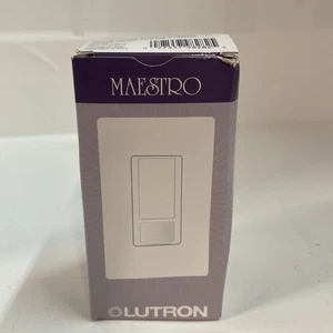 Lutron Maestro Motion Sensor W/ Switch MS-OPS2-WH Occupancy Vacancy Sensor - Picture 1 of 4