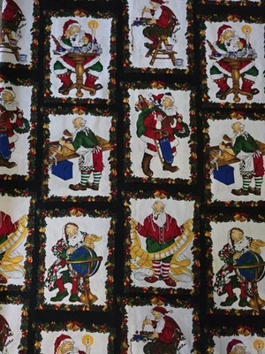 Tela navideña vintage 32,5" L X 42" W de Alexander Henry lo está revisando dos veces Foto 1 de 4