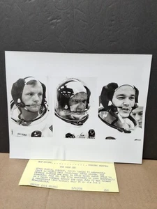 1969 Vintage Press Photo Apollo 11 "The Moon Men" Before Launching - Imagen 1 de 3