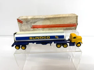 Sunoco Gas Fuel Tanker Truck Trailer 1/64 1974 W Box Vintage Winross - Picture 1 of 7