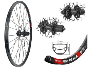 Hinterrad 26 Zoll DT Swiss 545db Ebike Disc Shimano XT M756 6 Loch 8,-9,-10 fach - Bild 1 von 1