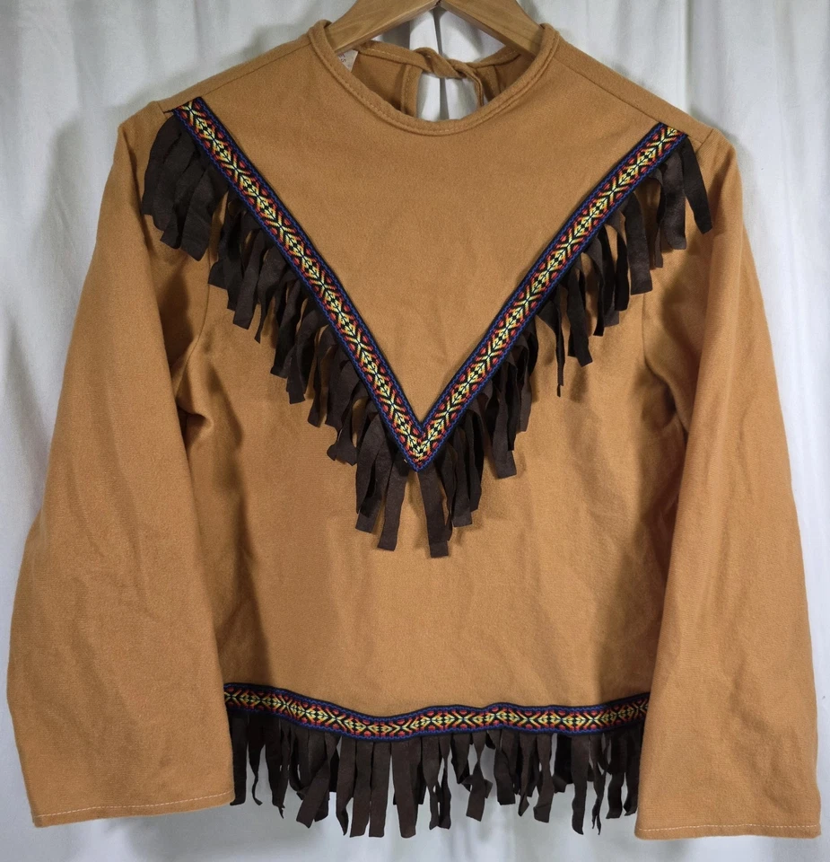 Disfraz Top Vintage Rubíes Indio Flecos Para Niños Talla Grande Hecho en EE. UU. Foto 1 de 4