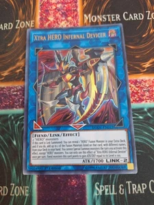 Yugioh Xtra HERO Infernal Devicer DUOV-EN013 Ultra Raro 1ª Edición Casi Como Nuevo - Imagen 1 de 4