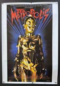 Metropolis Filmplakat Giorgio Moroder Fritz Lang ROLLIERT 1984 *Hollywood Poster - Bild 1 von 3