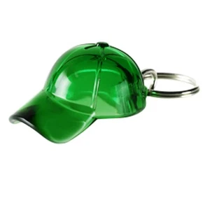 Gadget portachiavi a forma Cappello berretto cappellino colore VERDE trasparente - Foto 1 di 1