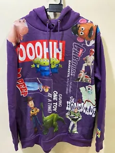 Toy Story 4 Disney Character Hoodies Buzz Lightyear Sheriff Woody Purple M Boys - Picture 1 of 15