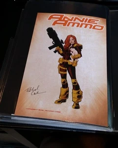 ANNIE AMMO PRINT-AUTO/RICHARD CASE W/COA(~9x12) - Photo 1 sur 1