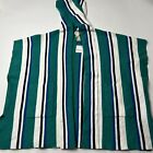 Free People Beach Womens All I Need Stripe Hooded Poncho One Size
