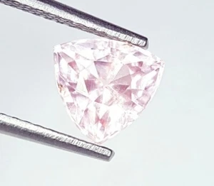 Gemas de morganita natural sin tratar de 1,57 quilates certificadas con piedras preciosas sueltas en forma de billón - Imagen 1 de 11