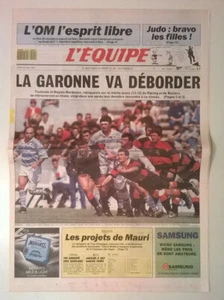 L'EQUIPE N°14.008 vom 20/05/1991 - La Garonne wird überlaufen (Toulouse, Bordx im Finale - Bild 1 von 9