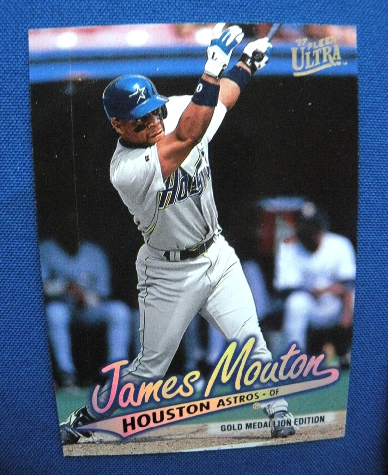 1997 Fleer Ultra baseball Gold Medallion James Mouton Houston Astros #G481 - Image 1 of 2