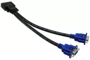 DMS-60 LFH to Dual VGA Splitter Cable New - Picture 1 of 3