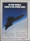 SR-71 Blackbird Print Ad; U.S. Air force Recruitment (1988)
