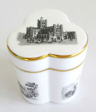 Royal Worcester Fine Bone China Trefoil Castle Trinket Box No. 3849