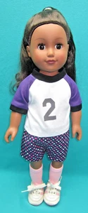 CITITOY  18" AFRICAN AMERICAN DOLL WITH BROWN HAIR  AND BROWN EYES--K-10 - Picture 1 of 4