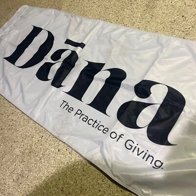Banner Flag Polyester Dāna Dana The Practice of Giving Deco Mancave - 60" x 23" - Image 1 of 4
