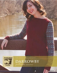 Juniper Moon Farm Knitting Pattern J26-02 Darrowby Pullover in Herriot 28.75-56" - Picture 1 of 2