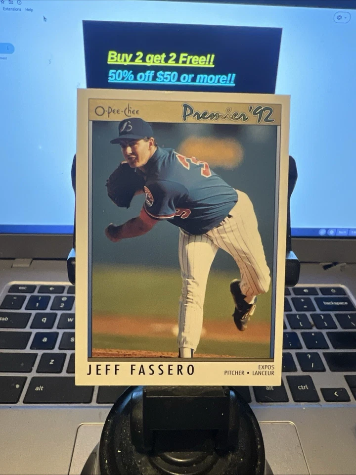 1992 O-Pee-Chee Premier Jeff Fassero Montreal Expos #119 - Image 1 of 1