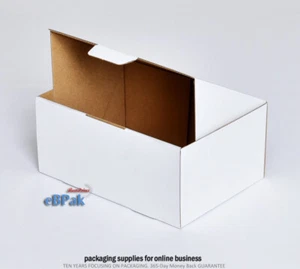 20x Mailing Box 220 x 160 x 100mm A5 Diecut White Shipping Carton B40 - Picture 1 of 4