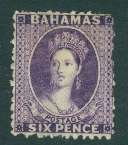 SG 31 Bahamas 1863-77. 6d violeta profundo. Un fino ejemplo recién montado como nuevo CAT£160 - Imagen 1 de 1