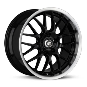 18x7.5 +42 Enkei LUSSO 5x110 Black Paint Wheels (Set of 4) - Picture 1 of 2