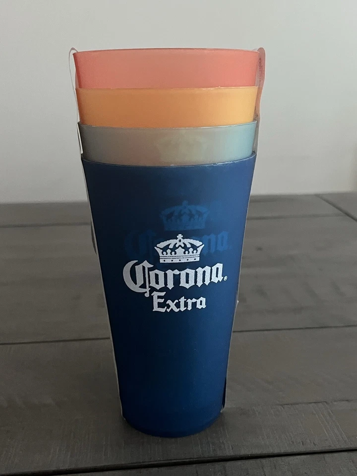4 упаковки corona дополнительные разноцветные стаканы - Изображение 1 из 1