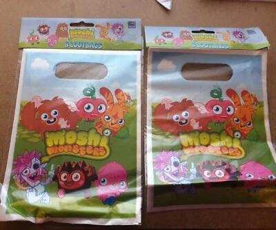 Bolsos de fiesta para niños Moshi Monsters 2 x 8. Suministros de fiesta para niños. Solo bolsas. Foto 1 de 4