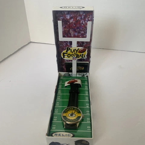 Green Bay Packers 1996 NFL Relic Watches- Play Football Goal Post Box Cover